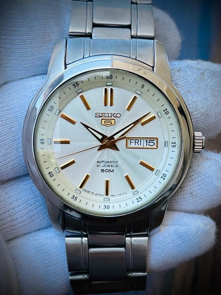 Seiko 5 Automatic 50m 7S26-03Z0 44mm Men's Watch, Japan Made Big Size –  Grab A Watch