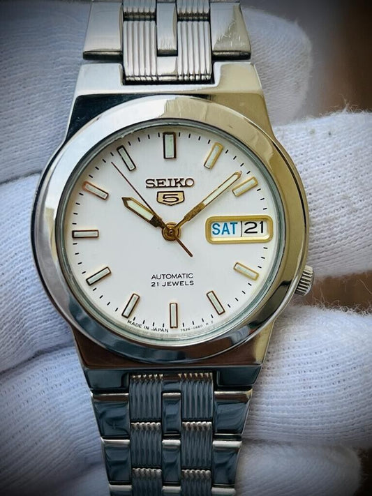 Seiko 5 Automatic Clean Dial 21 Jewels 35mm 7S26-01V0 Made In Japan