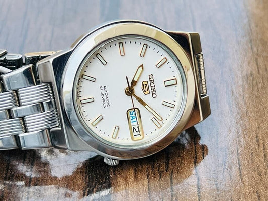 Seiko 5 Automatic Clean Dial 21 Jewels 35mm 7S26-01V0 Made In Japan