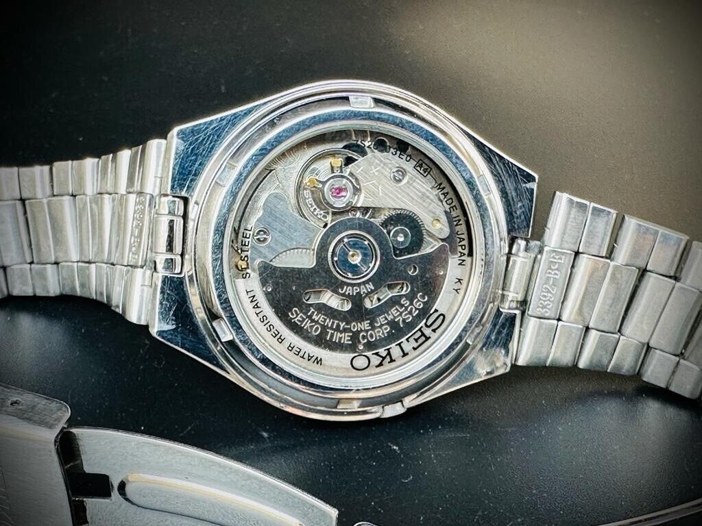 Seiko 5 Automatic Grey Dial 21 Jewels 38mm Ref:7s26/03E0 Made In Japan #136