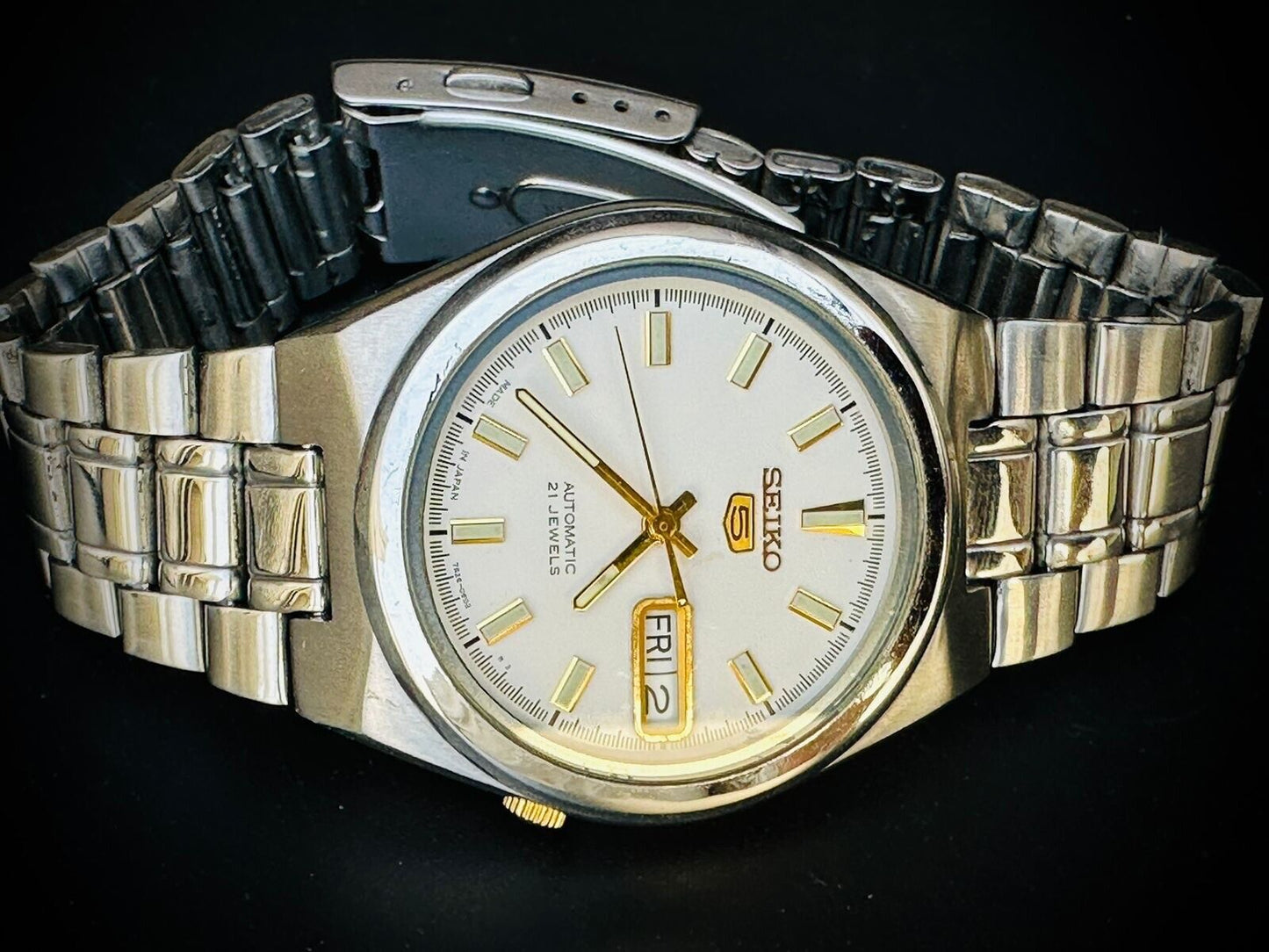 Seiko 5 Automatic White Dial 21 Jewels 36mm 7s26 03S0 Japan Made