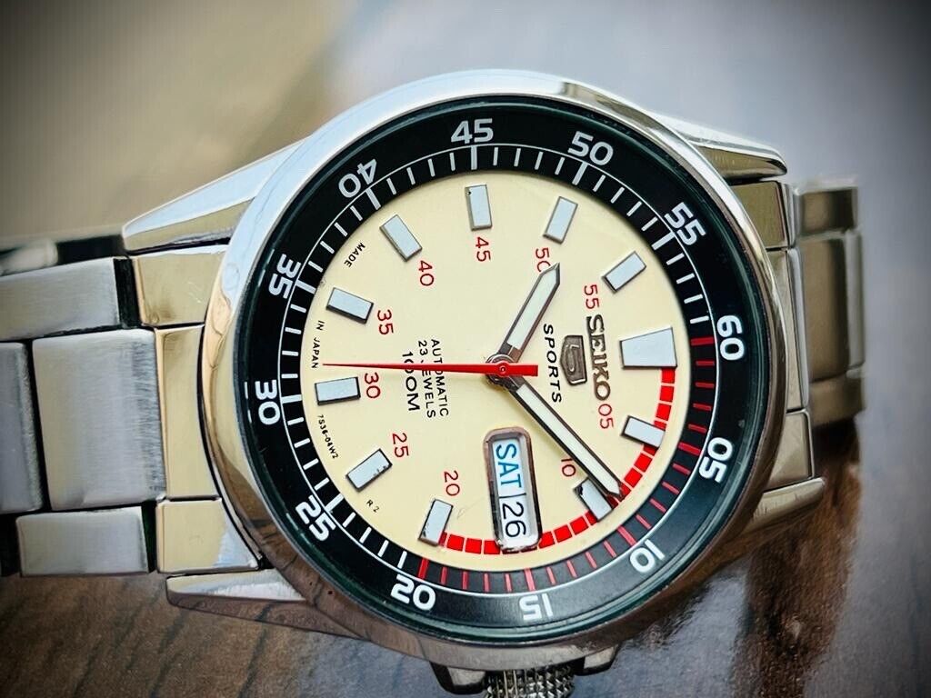 Seiko 5 Sports 100m 7S36-04K0 Automatic Gents Watch Genuine 42mm