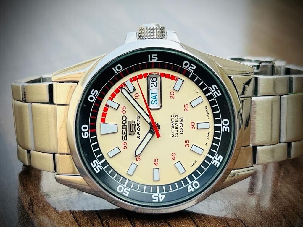 Seiko 5 Sports 100m 7S36-04K0 Automatic Gents Watch Genuine 42mm