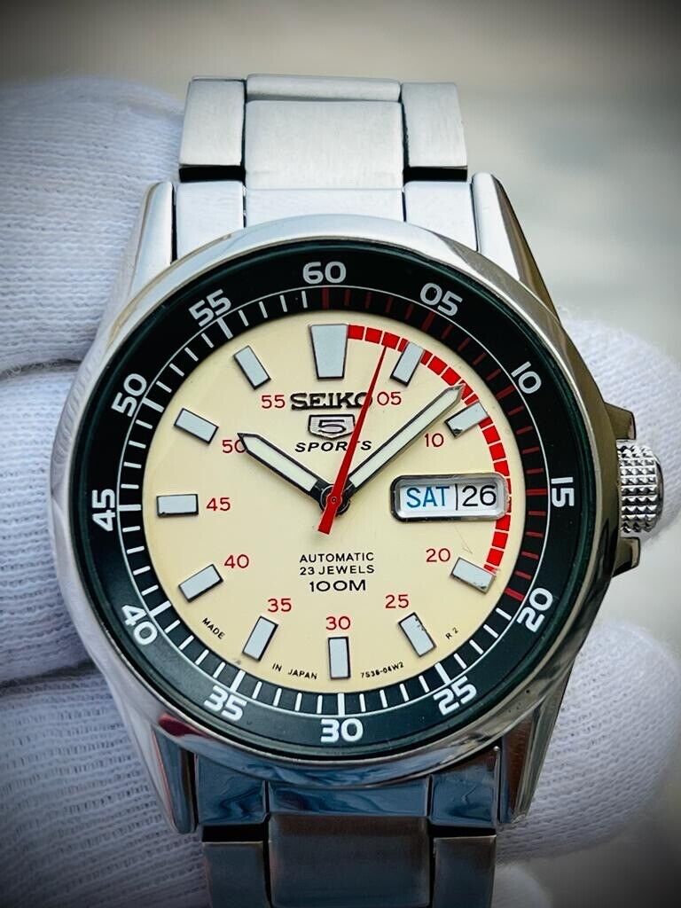 Seiko 5 Sports 100m 7S36-04K0 Automatic Gents Watch Genuine 42mm