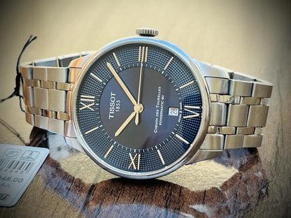 Tissot 1853 Chemin Des Tourelles Powermatic 80 Blue 43mm Automatic Mens Watch - Grab A Watch Co
