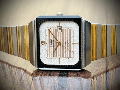 Vintage Beautiful Rado Quartz Two Tone Diastar Swiss Made 129.950.83 Watch - Grab A Watch Co