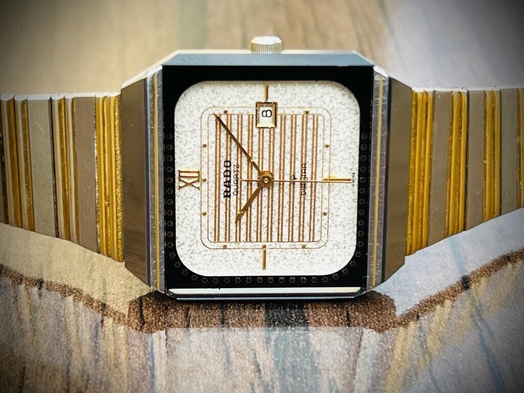 Vintage Beautiful Rado Quartz Two Tone Diastar Swiss Made 129.950.83 Watch - Grab A Watch Co