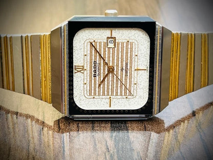 Vintage Beautiful Rado Quartz Two Tone Diastar Swiss Made 129.950.83 Watch - Grab A Watch Co