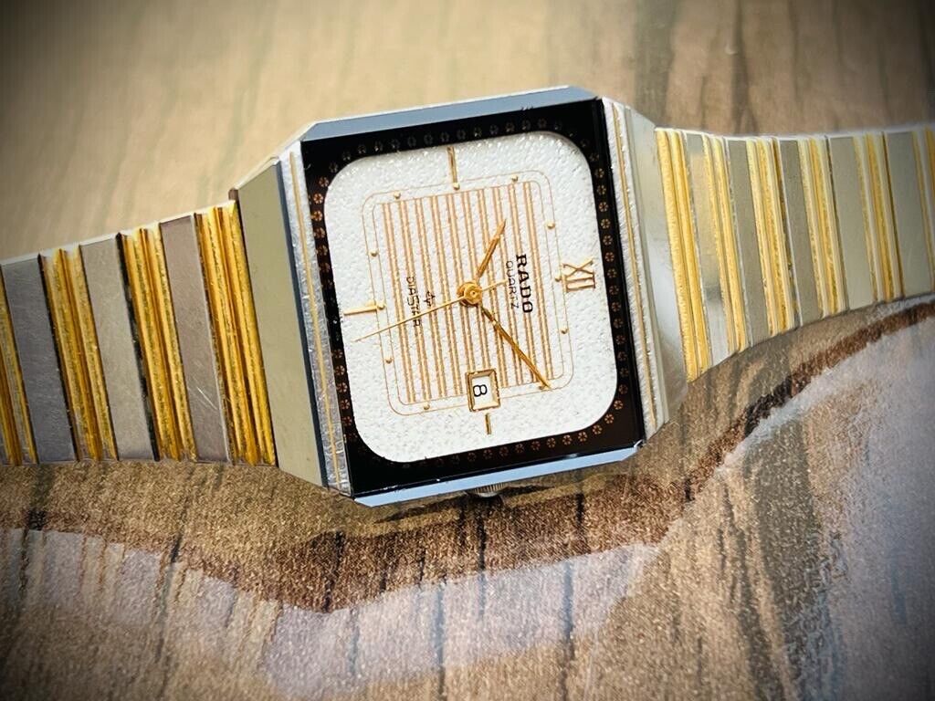 Vintage Beautiful Rado Quartz Two Tone Diastar Swiss Made 129.950.83 Watch - Grab A Watch Co