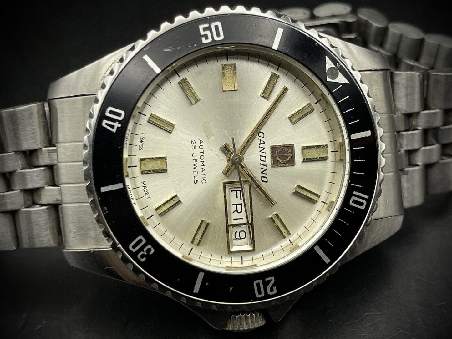 Vintage Candino Diver Sports Automatic Gents Watch, 40mm, Swiss Made