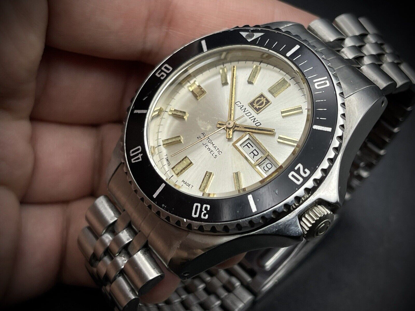 Vintage Candino Diver Sports Automatic Gents Watch, 40mm, Swiss Made