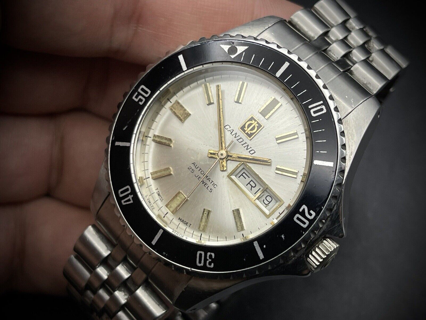 Vintage Candino Diver Sports Automatic Gents Watch, 40mm, Swiss Made