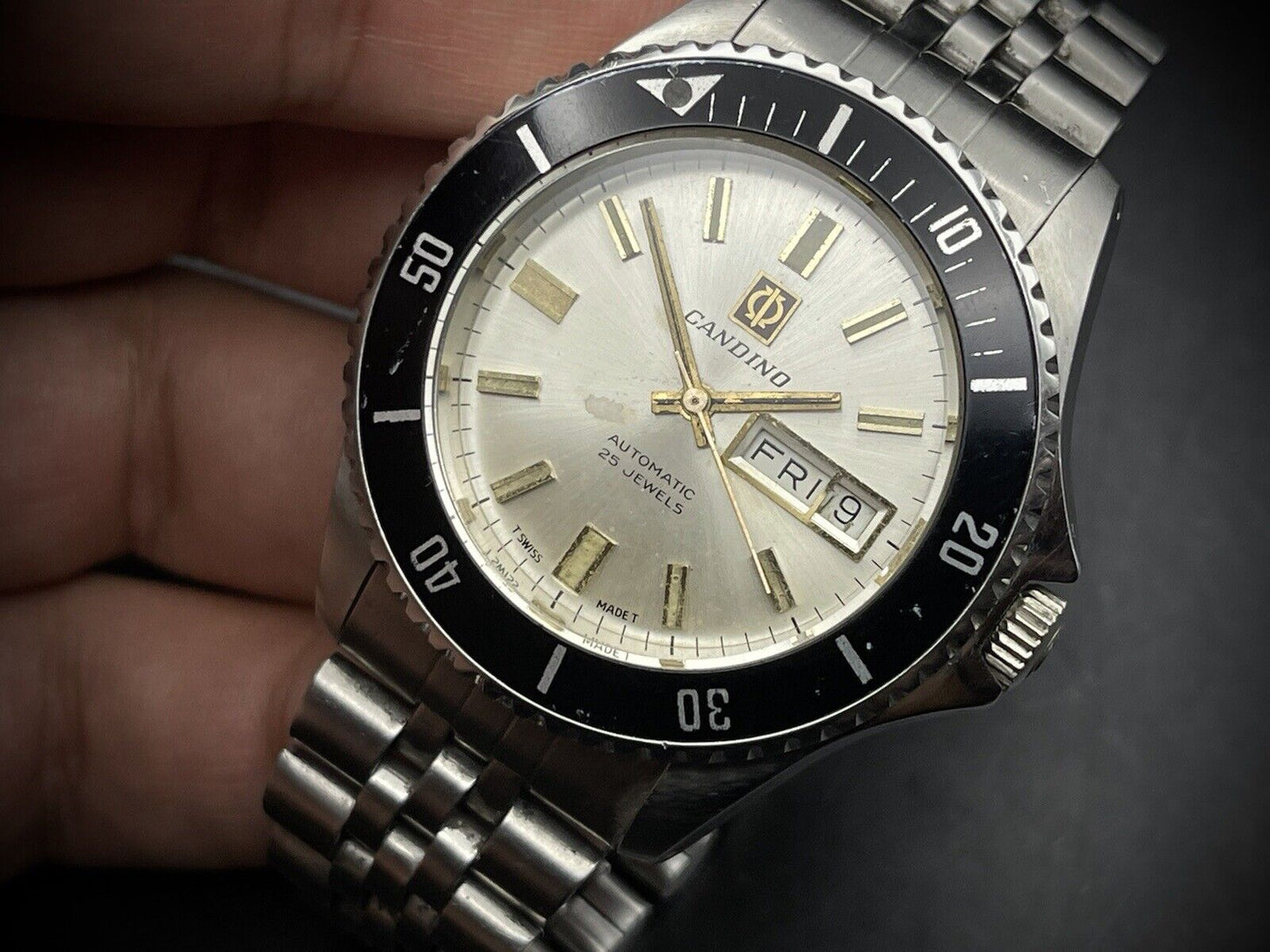 Vintage Candino Diver Sports Automatic Gents Watch, 40mm, Swiss Made