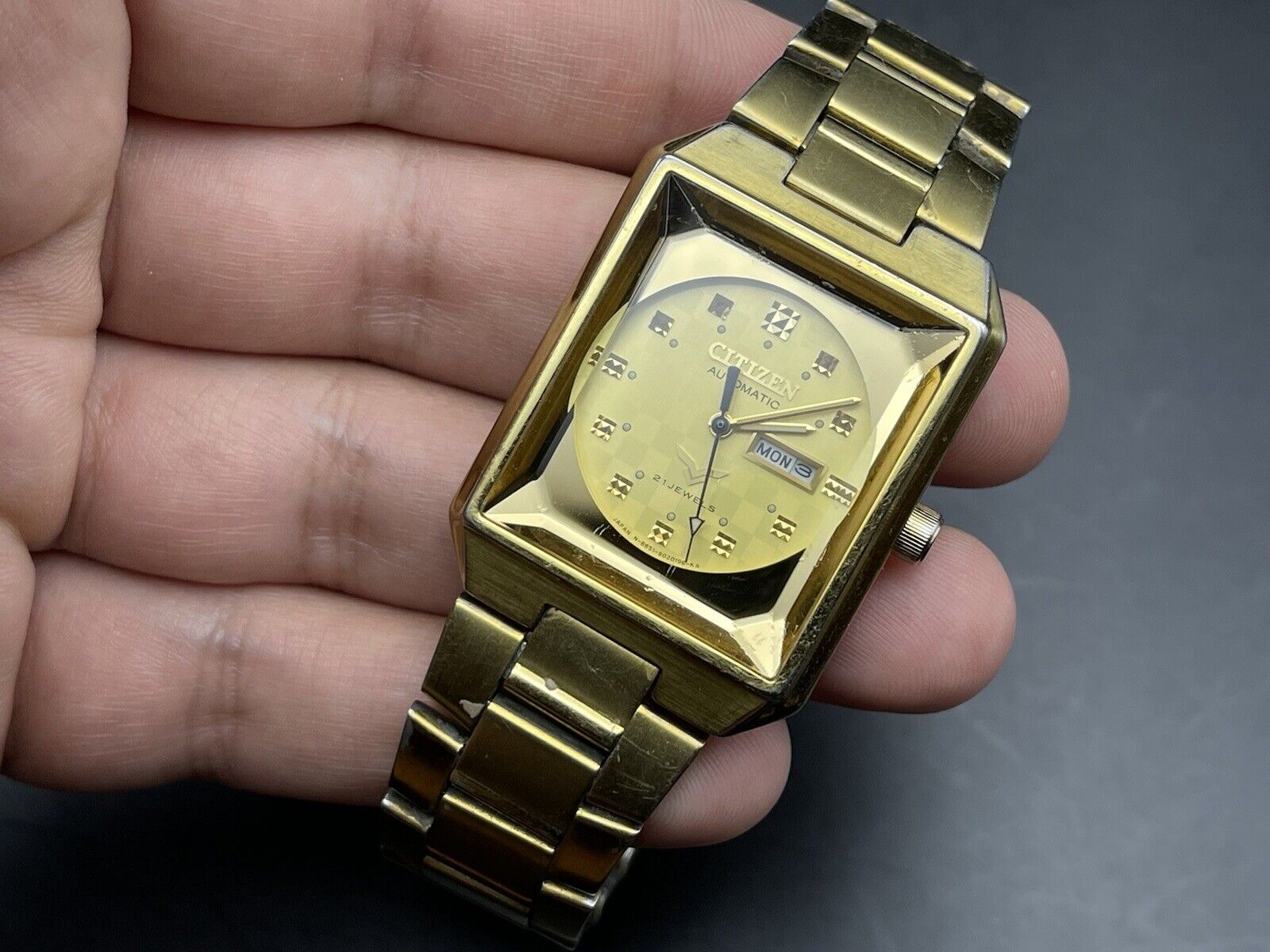 Vintage Citizen All Gold 34mm Automatic Gents Watch, Japan