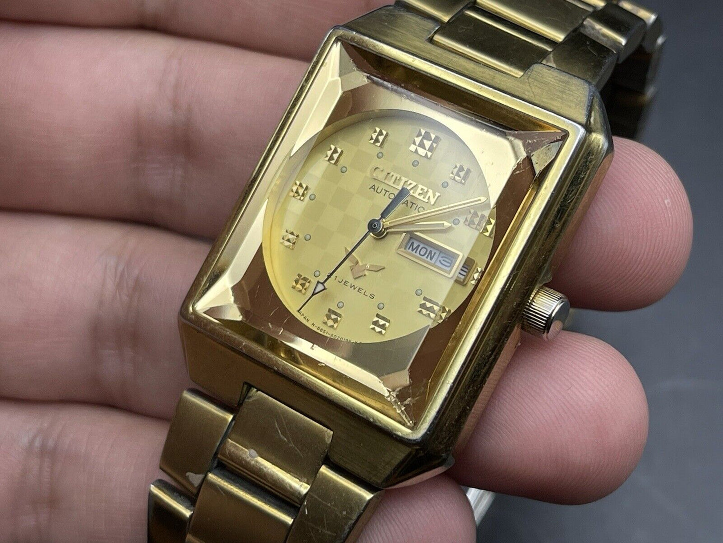 Vintage Citizen All Gold 34mm Automatic Gents Watch, Japan - Grab A Watch Co