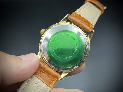 Vintage Corvette 34mm Slim Automatic Gents Watch, NOS, Swiss , ETA 2472 - Grab A Watch Co