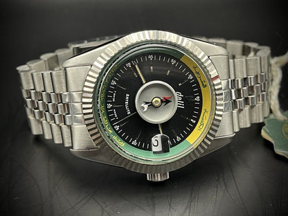 Vintage Dalil Muslim Satellite 1970’s NOS Mens Watch, ETA 2824, Swiss Made 35mm - Grab A Watch Co