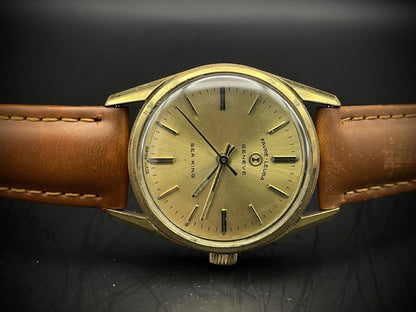 Vintage Favre Leuba Geneve Sea King Manual Wind Mens Watch Boy Size 30mm - Grab A Watch Co
