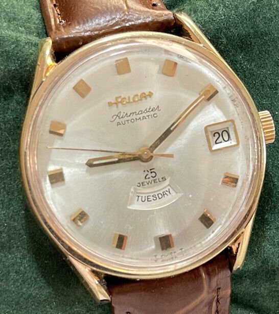 Vintage Felca Airmaster Fantastic Dial, Automatic 35mm 25 Jewels Gents Watch - Grab A Watch Co