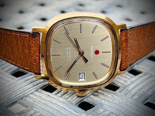 Vintage Felca Automatic 21J Gents Watch, Ref-8551, ETA 2892, Swiss, Perfect - Grab A Watch Co