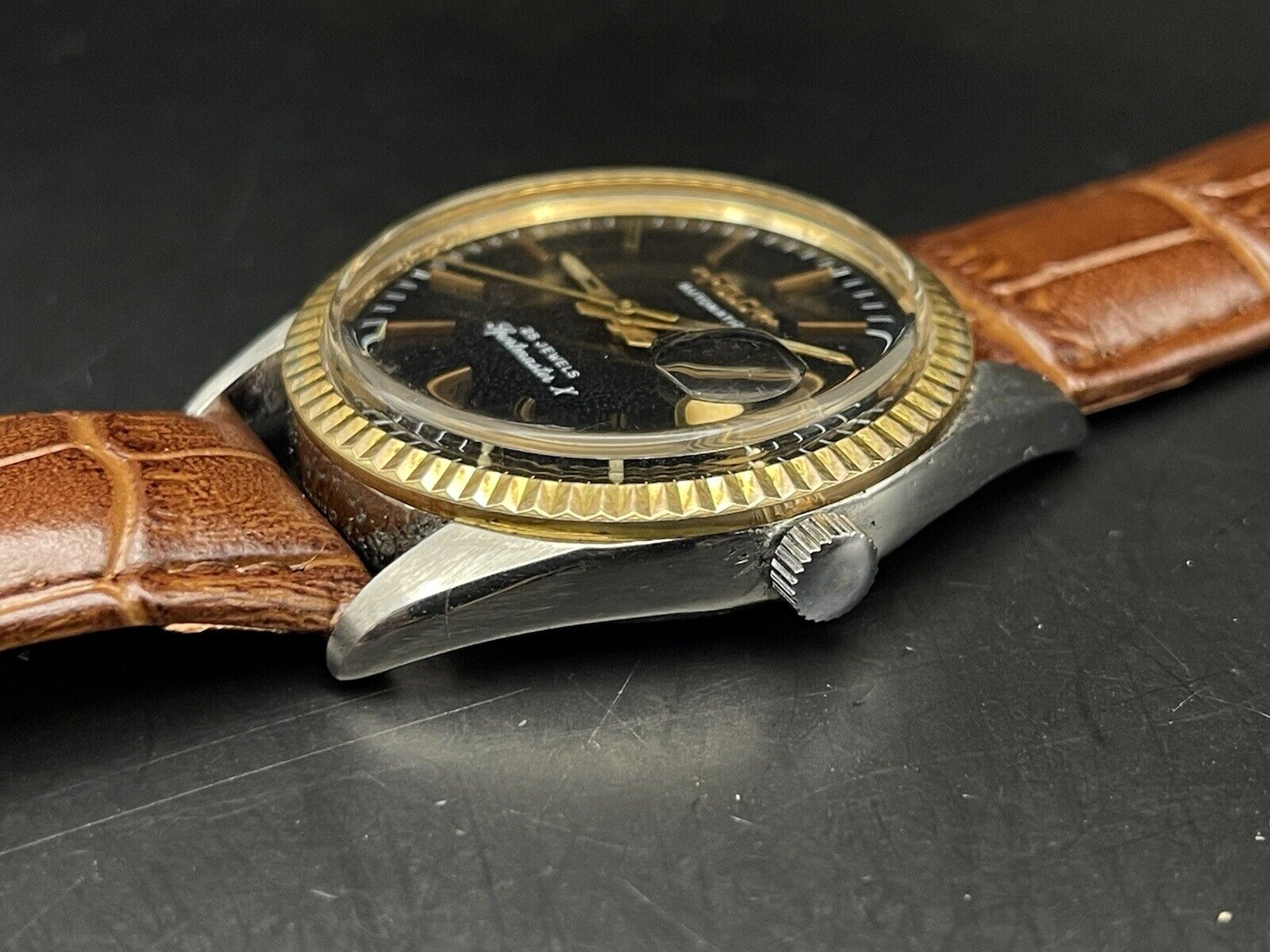 Vintage Felca Sportmaster X Black Dial, ETA 2834 Automatic 37mm Mens Watch,Swiss - Grab A Watch Co