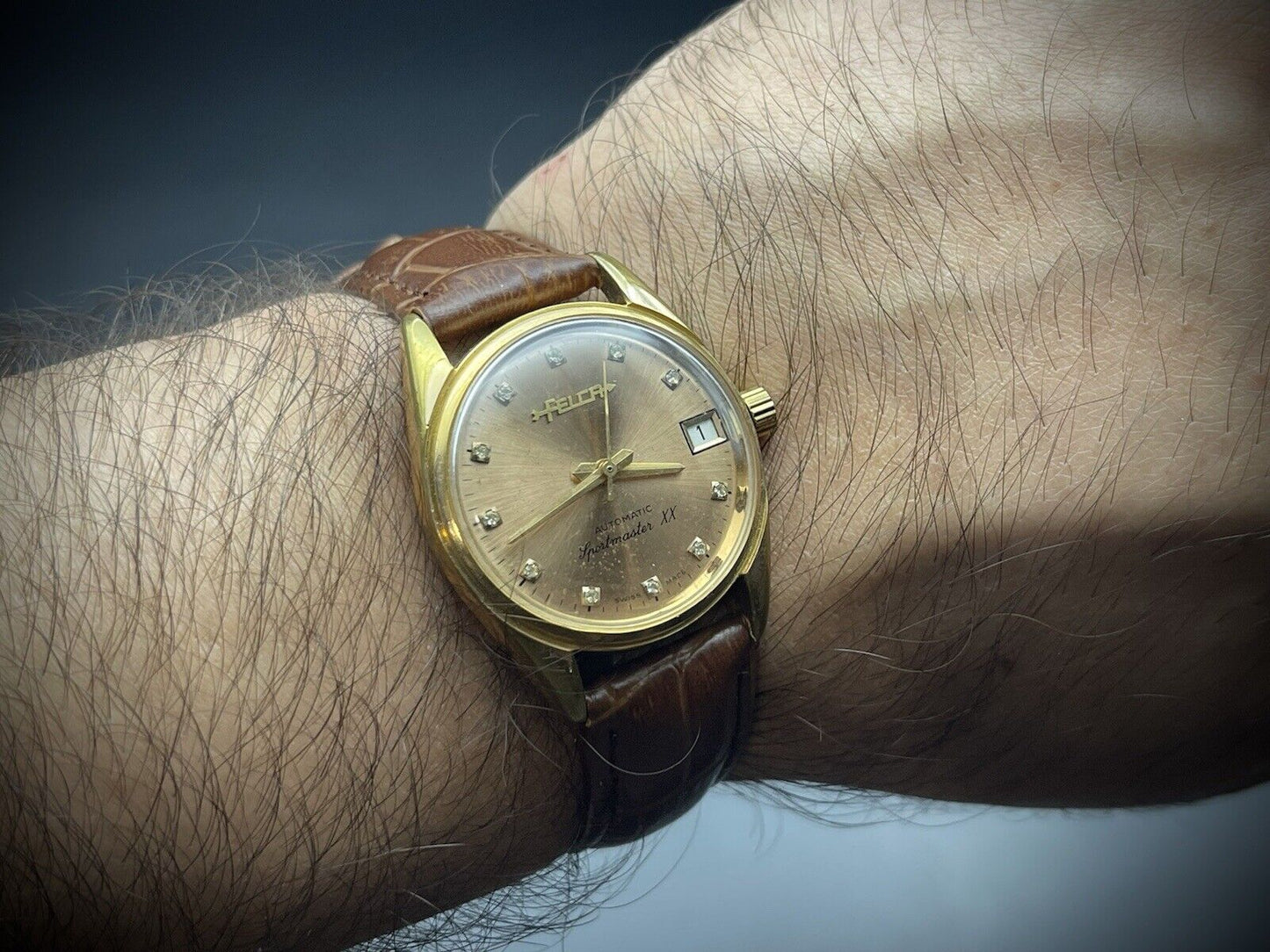 Vintage Felca Sportmaster XX Rare Diamond Dial, 2834-2 Automatic 34mm Watch - Grab A Watch Co