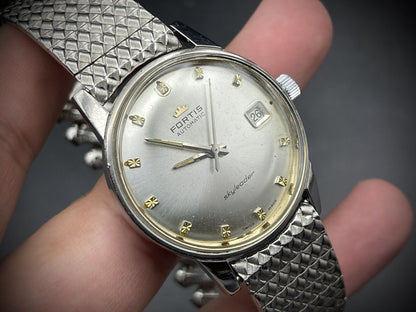 Vintage Fortis Sky leader 34mm Automatic Gents Watch, Swiss Made - Grab A Watch Co