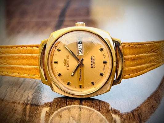 Vintage Fortis True Line hifi-matic 35mm Automatic Mens Watch, Swiss, Ultra Rare - Grab A Watch Co