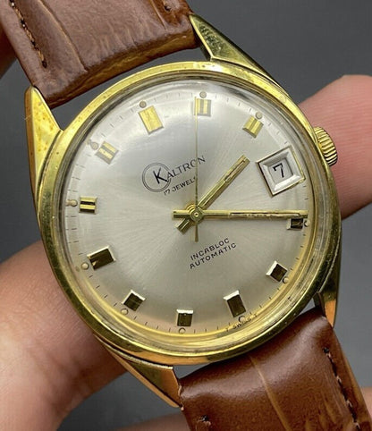 Vintage Kaltron Gold Incabloc Automatic Cal.4462 Gents Watch, 35mm - Grab A Watch Co