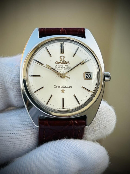 Vintage Omega Constellation Chronometer Automatic 35mm Mens Watch 168.017 Cal564 - Grab A Watch Co