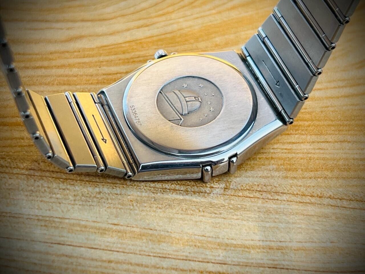 Vintage Omega Constellation Quartz Grey Dial Roman Bezel Watch Swiss Made 33mm - Grab A Watch Co