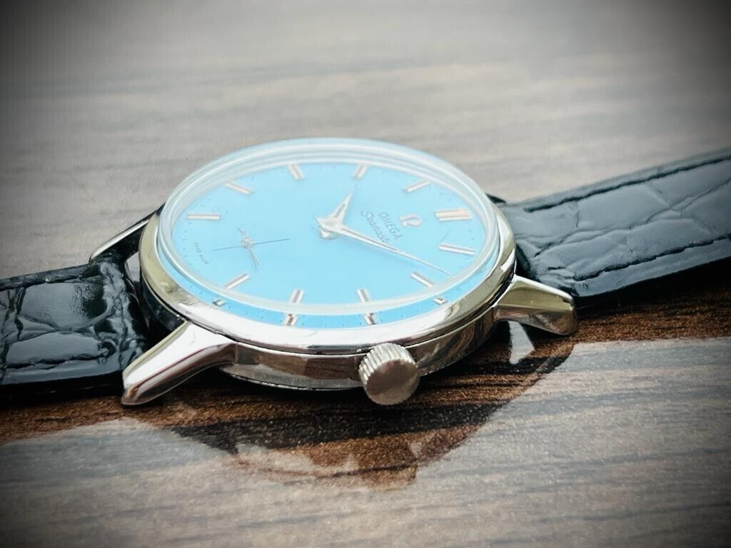 Vintage Omega Seamaster 30 Manual Wind Cal.268 Men's Watch Tiffany Blue Dial - Grab A Watch Co