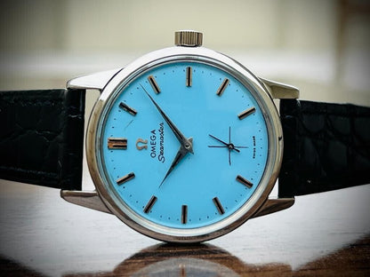 Vintage Omega Seamaster 30 Manual Wind Cal.268 Men's Watch Tiffany Blue Dial - Grab A Watch Co