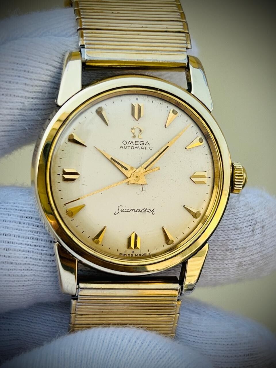 Vintage Omega Seamaster Ref.2648-4SC Automatic Cal.501 Mens Watch, 1950's, 34mm - Grab A Watch Co