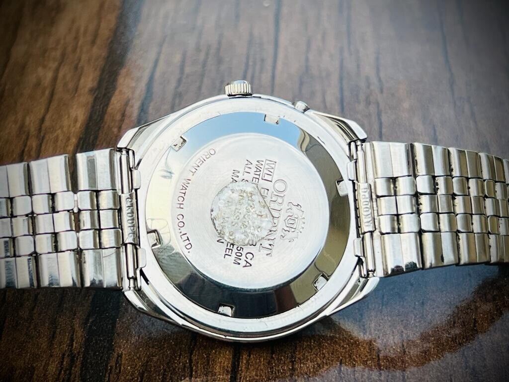 Vintage Orient 3 Star 50m Blue Dial, Diamond Cut Sapphire Glass Mens Watch 40mm - Grab A Watch Co