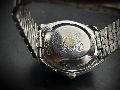Vintage Orient 3 Star 50m Blue Dial, Diamond Cut Sapphire Glass Mens Watch 40mm - Grab A Watch Co