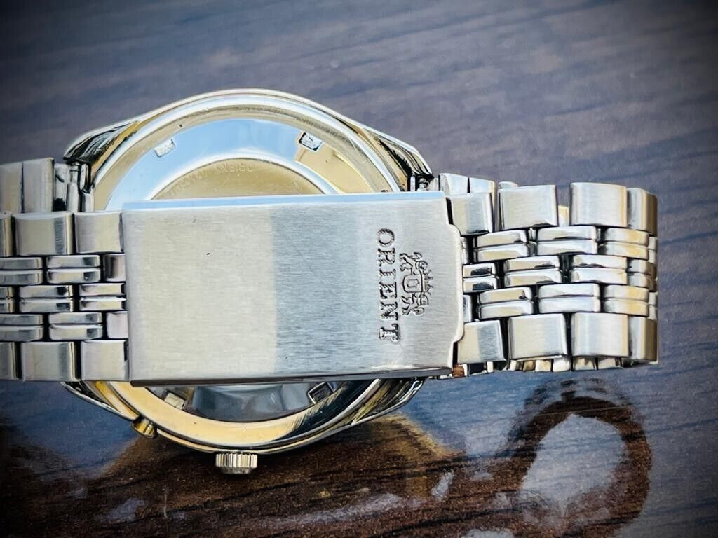 Vintage Orient 3 Star 50m Stunning Diamond Dial, Perfect Mens Watch 40mm - Grab A Watch Co