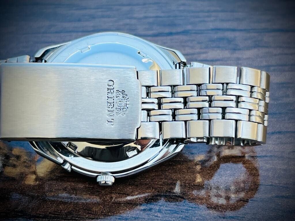 Vintage Orient 3 Star 50m White Dial Mens Watch 40mm - Grab A Watch Co