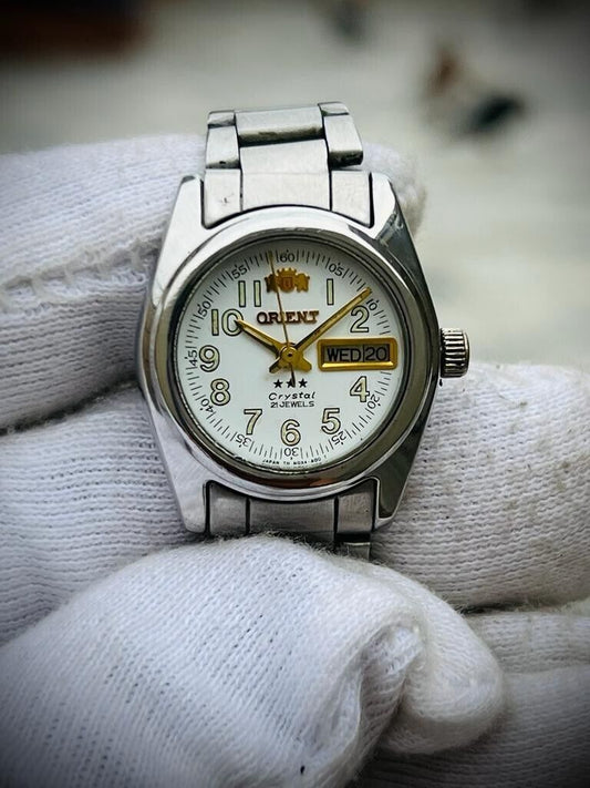 Vintage Orient 3 Star Automatic Ladies Watch, Beautiful - Grab A Watch Co