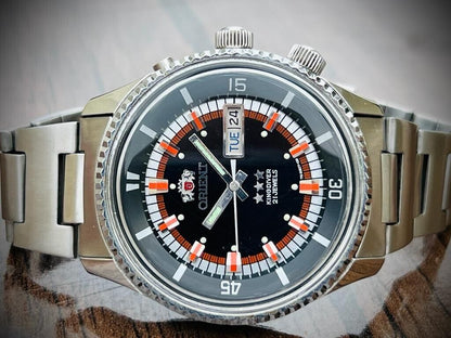 Vintage Orient King Diver Automatic 44mm 70’s Mens Watch, Rare - Grab A Watch Co