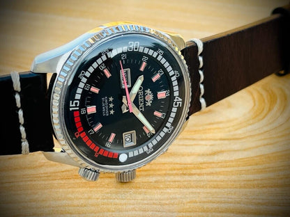 Vintage Orient King Diver Automatic 44mm 70’s Mens Watch, Rare - Grab A Watch Co