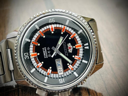 Vintage Orient King Diver Automatic 44mm 70’s Mens Watch, Rare - Grab A Watch Co