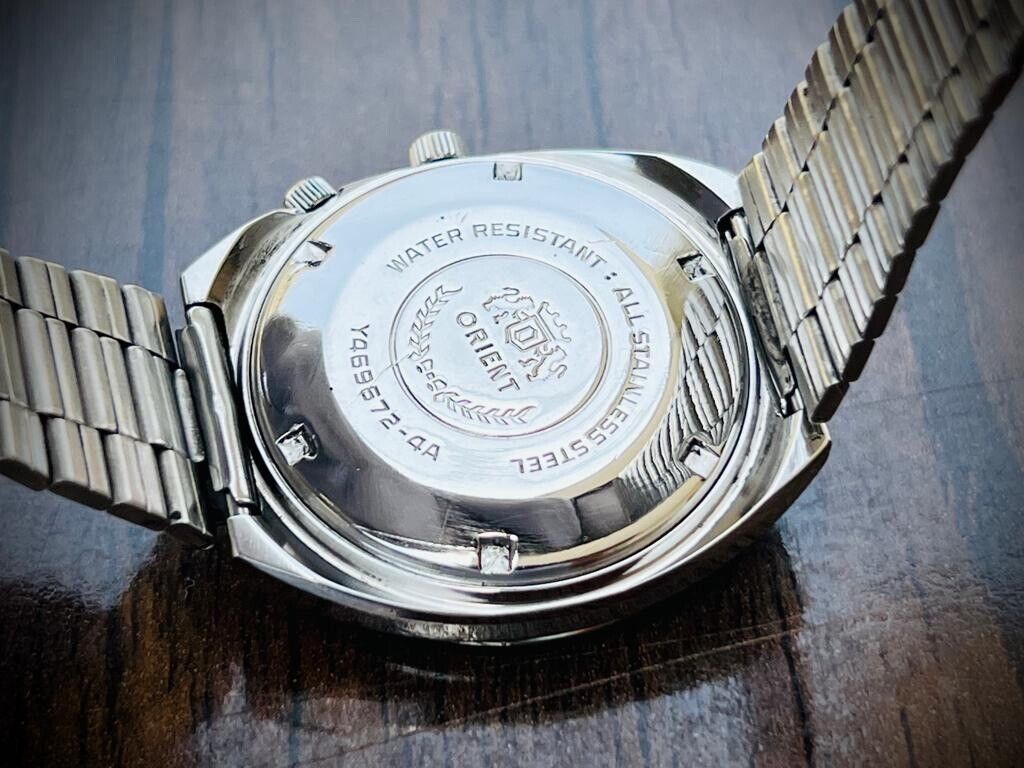 Vintage Orient Perpetual Calendar Automatic 42mm Mens Watch, Japan - Grab A Watch Co
