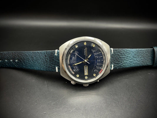 Vintage Orient Perpetual Calendar Automatic 42mm Mens Watch, Japan - Grab A Watch Co