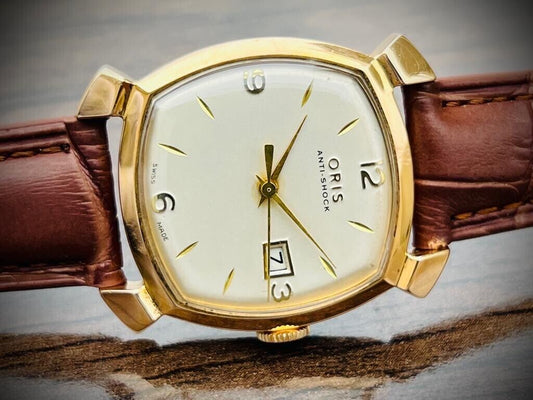 Vintage Oris Ultra Rare Retro Classic Manual Wind 32mm Mens Swiss Watch - Grab A Watch Co