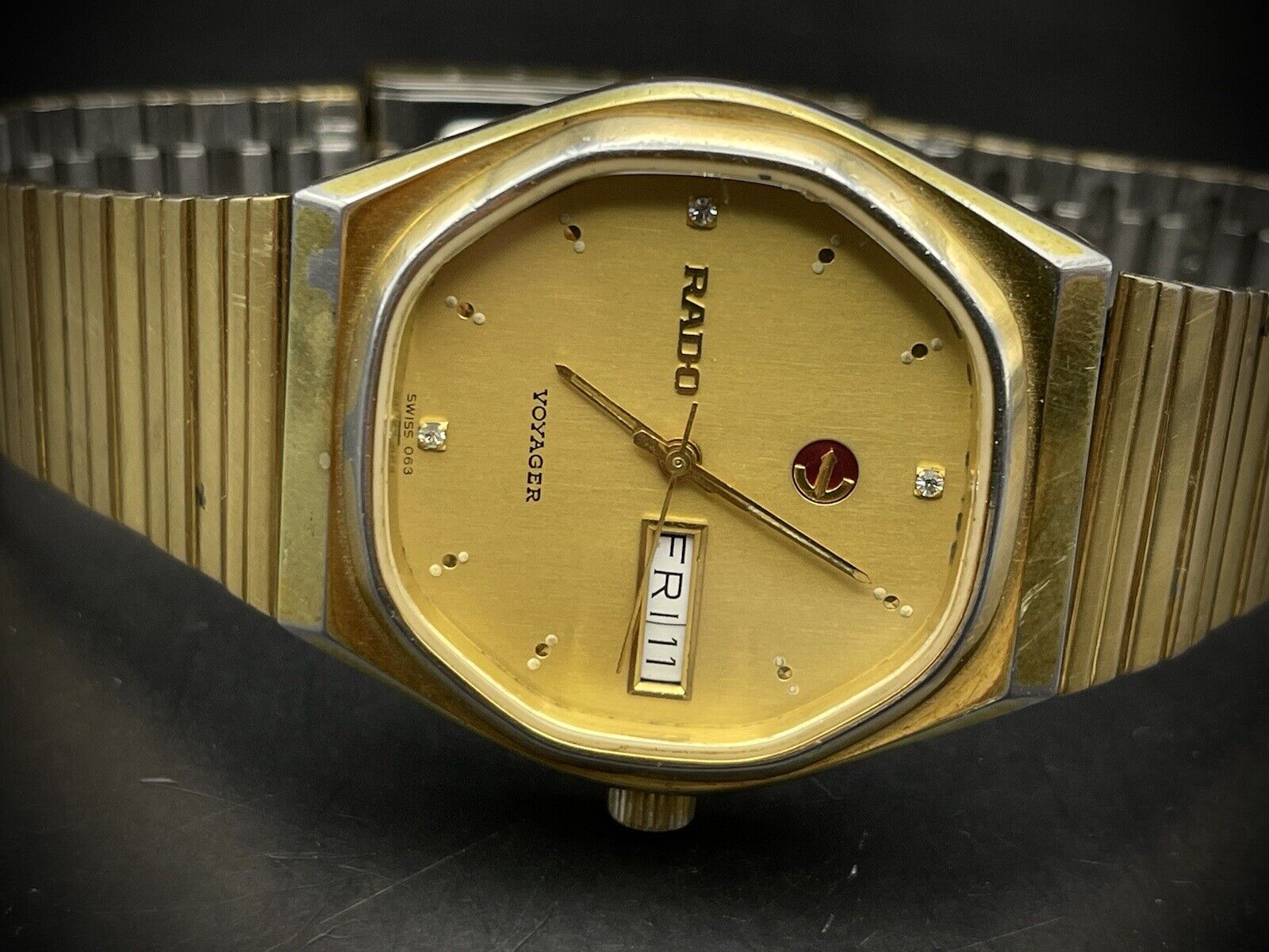 Vintage Rado All Gold Voyager 35mm Automatic Gents Watch Swiss Made