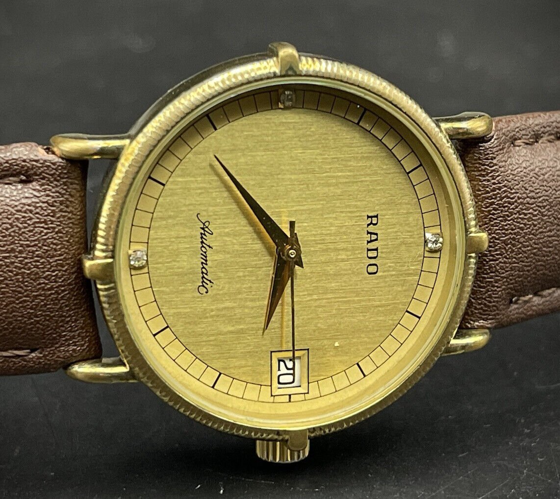 Vintage Rado Automatic Dress Watch, 32mm Gents Watch, Gift, Swiss Made,Perfect - Grab A Watch Co