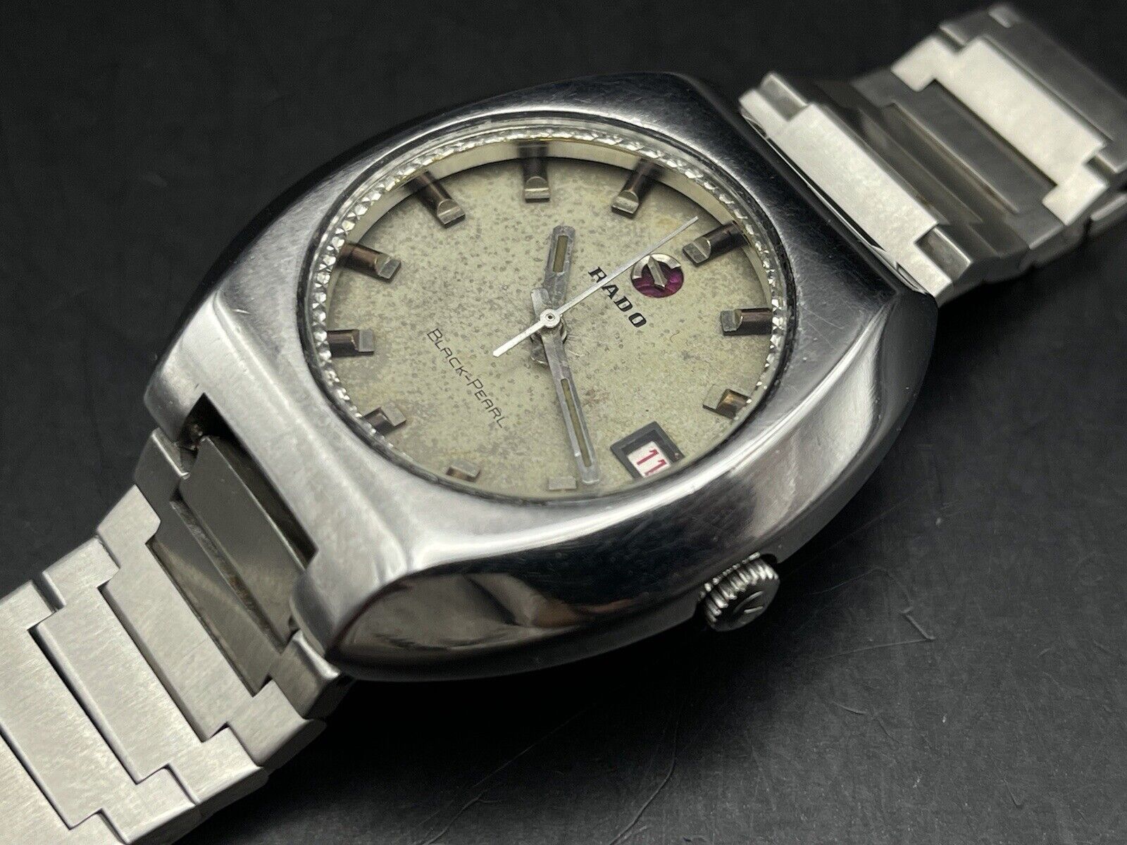 35mm Rado Original Vintage Rado Black Pearl 35mm Automatic Gents Watch, Swiss Made – Grab ...