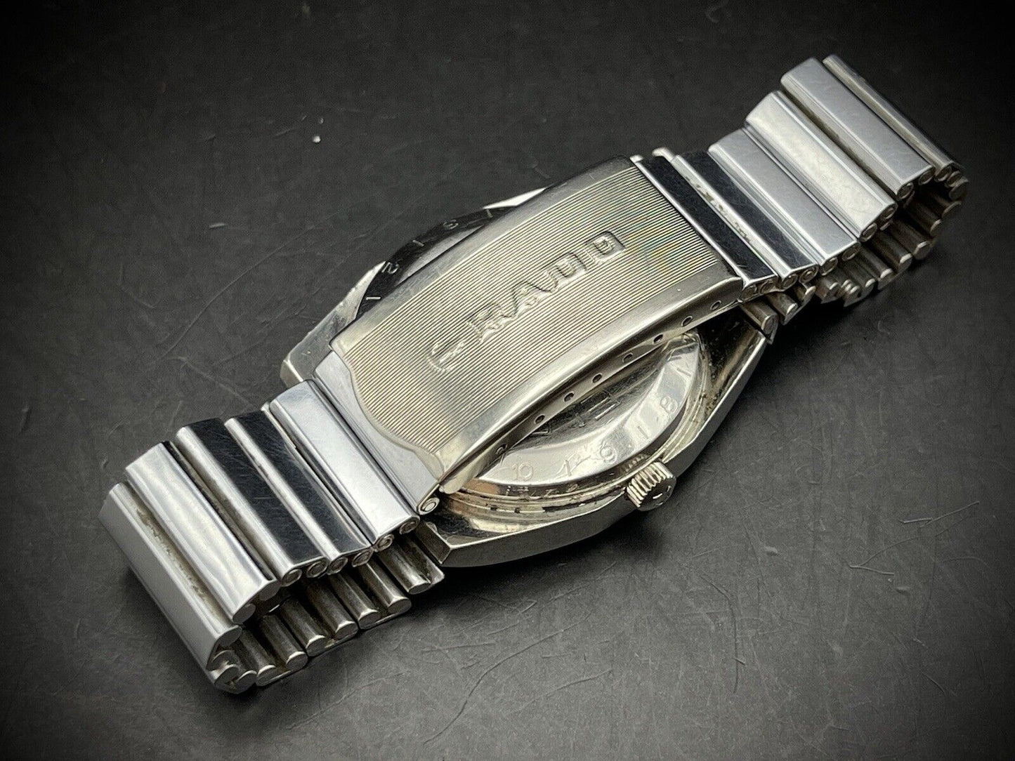 Vintage Rado Companion 2/Tone Dial Blue/Silver Automatic Gents Watch, Swiss - Grab A Watch Co