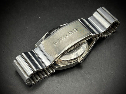 Vintage Rado Companion 2/Tone Dial Blue/Silver Automatic Gents Watch, Swiss - Grab A Watch Co